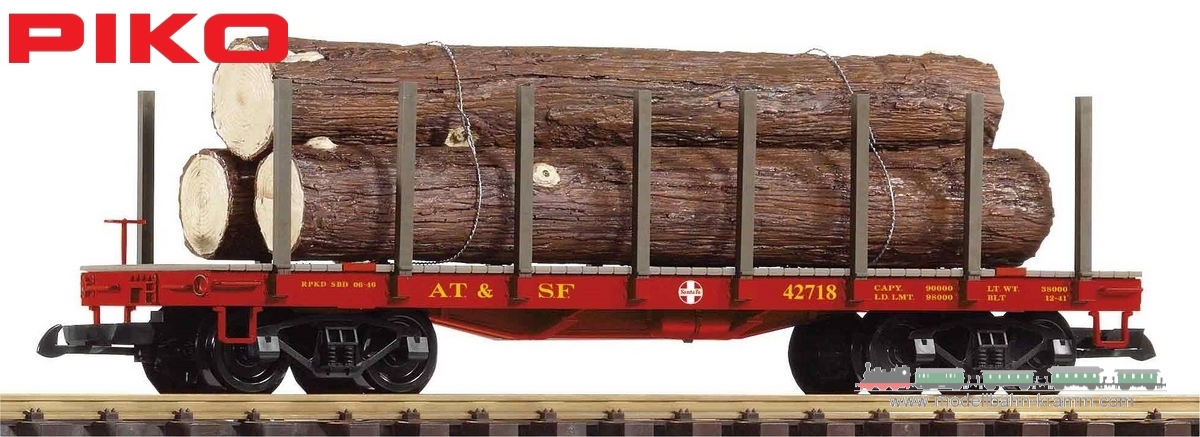 Piko 38786, EAN 4015615387862: G Flachwagen mit Holzladung SF