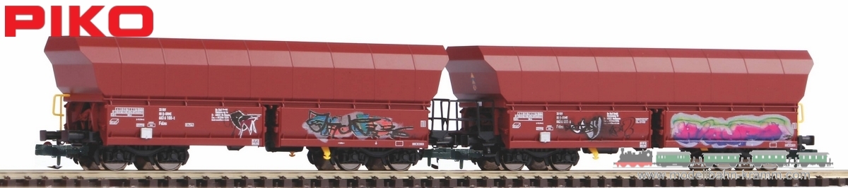 Piko 40716, EAN 4015615407164: N 2er Set Schüttgutwagen Falns mit Graffiti OnRail