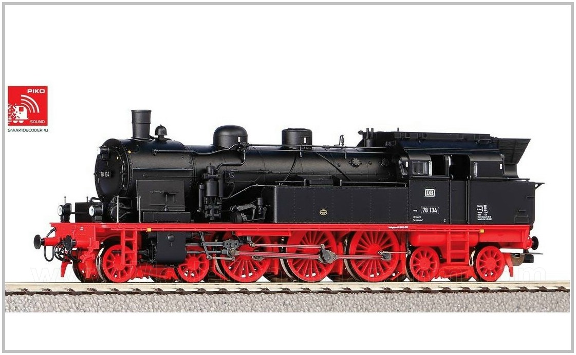 Piko 50602, EAN 4015615506027: Steam locomotive 78, DB, era III, sound, DC, H0-gauge (Expert)