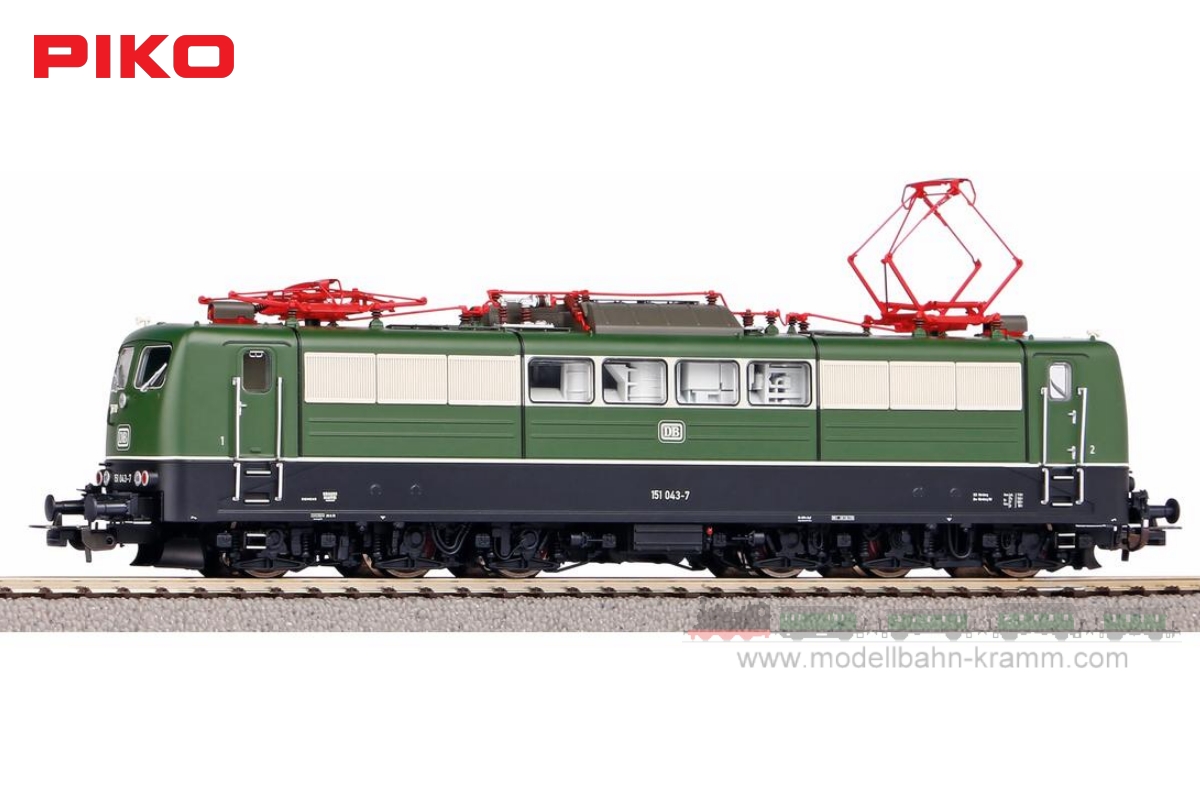 Piko 51316, EAN 4015615513162: Electric locomotive 151, DB, era IV, sound, DC, H0-gauge (Expert)