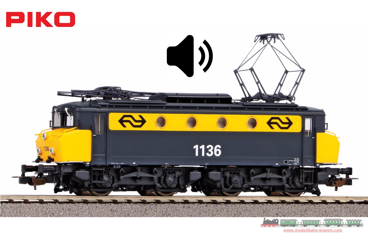 Piko 51370, EAN 4015615513704: Electric locomotive Rh 1100, NS, era IV, sound, DC, H0-gauge