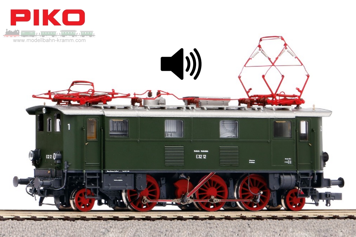 Piko 51412, EAN 4015615514121: Electric locomotive series R E 32 of the DB, era III, with sound