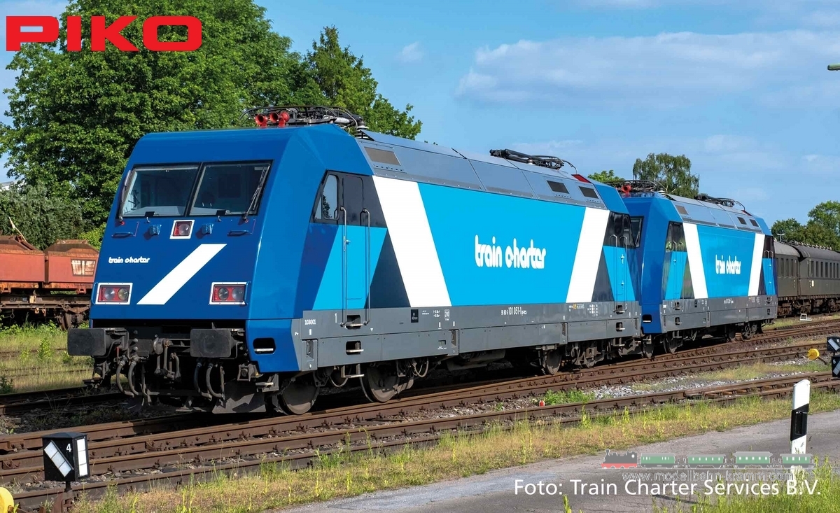 Piko 51958, EAN 4015615519584: H0 AC Sound E-Lok BR 101 Train Charter VI