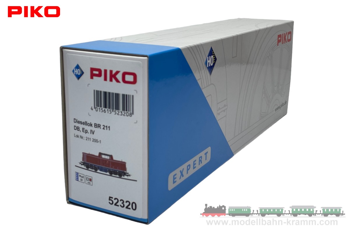 Piko 52320, EAN 4015615523208: H0 DC analog Diesellok BR 211 DB