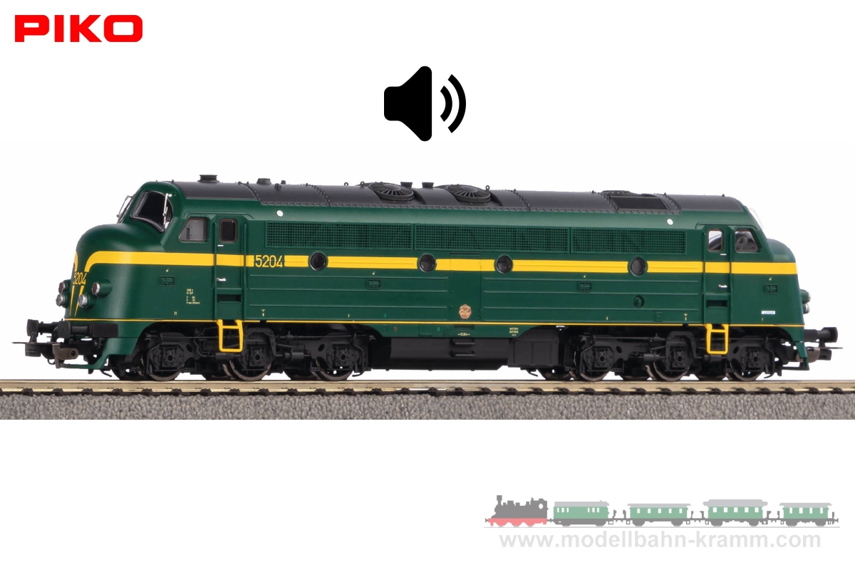 Piko 52488, EAN 4015615524885: H0 DC Sound Diesellok Serie 52 SNCB IV