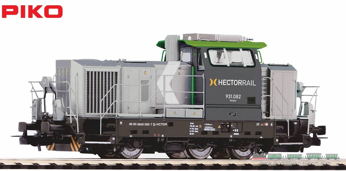 Piko 52669, EAN 4015615526698: H0 AC digital Diesellok Vossloh G6 Hector Rail VI (MTU)
