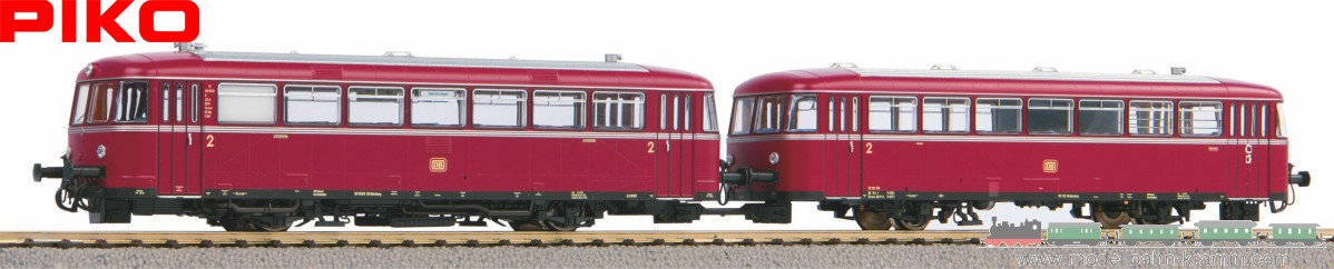 Piko 52734, EAN 4015615527343: H0 DC analog Schienenbus VT 98 + Steuerwagen VS 98 DB