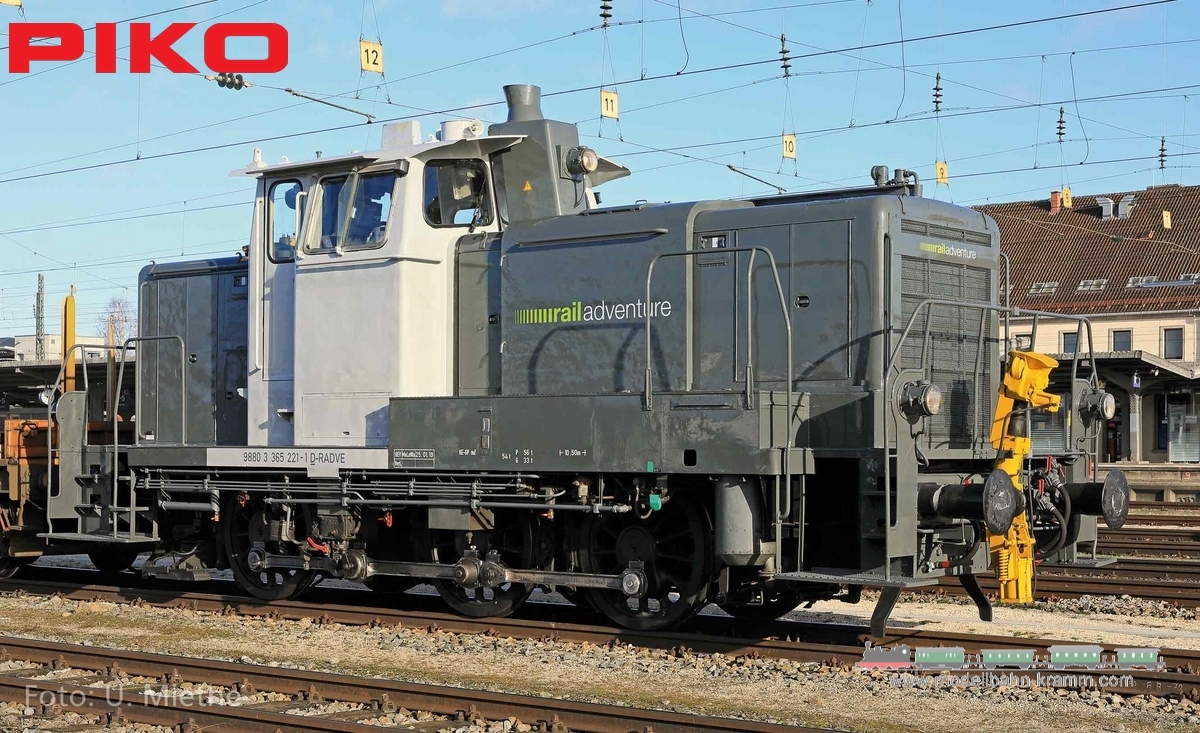 Piko 52972, EAN 4015615529729: H0 AC Sound Diesellok BR 365 Rail Adventure VI
