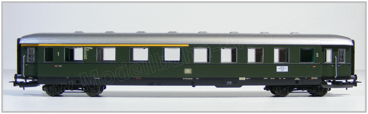 Piko 53274, EAN 4015615532743: H0 DC Schürzeneilzugwagen AB4yslwe 1./2. Klasse DB III