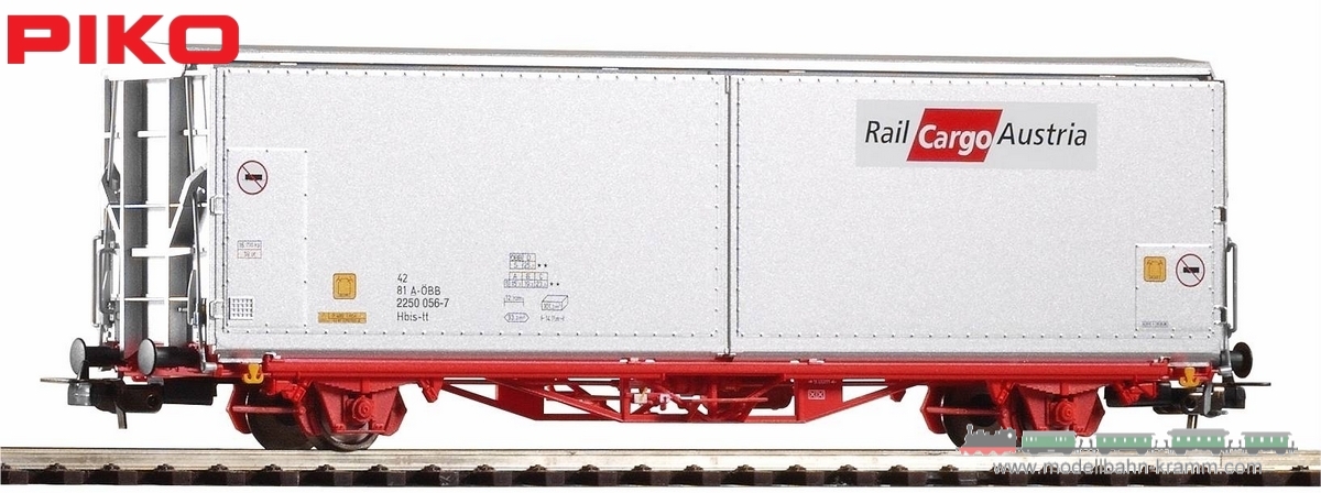 Piko 54408, EAN 4015615544081: H0 DC Großraumschiebewandwagen Hbis-tt Rail Cargo Austria V