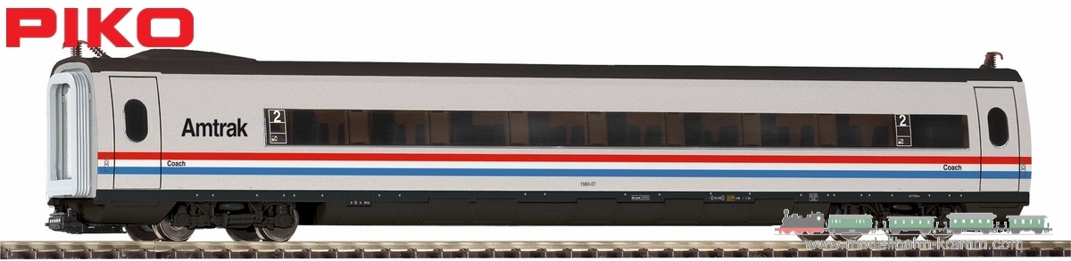 Piko 57699, EAN 4015615576990: H0 DC ICE 3 Personenwagen 2. Klasse Amtrak