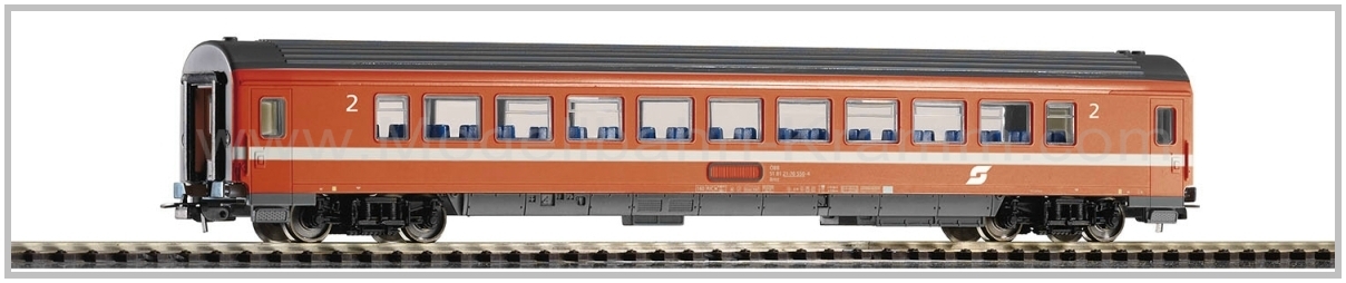 Piko 58660, EAN 4015615586609: H0 DC Schnellzugwagen 2. Klasse ÖBB IV