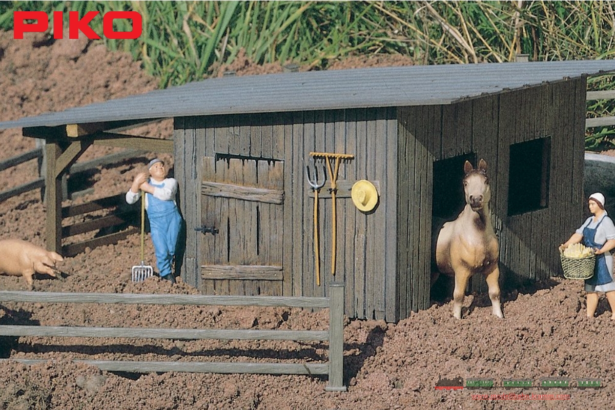 Shed with garage