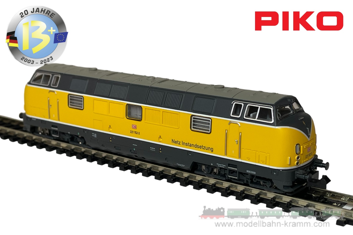 Piko 71608, EAN 4015615716082: N analog Diesellok BR 221 152-2 Netz Instandsetzung DBAG