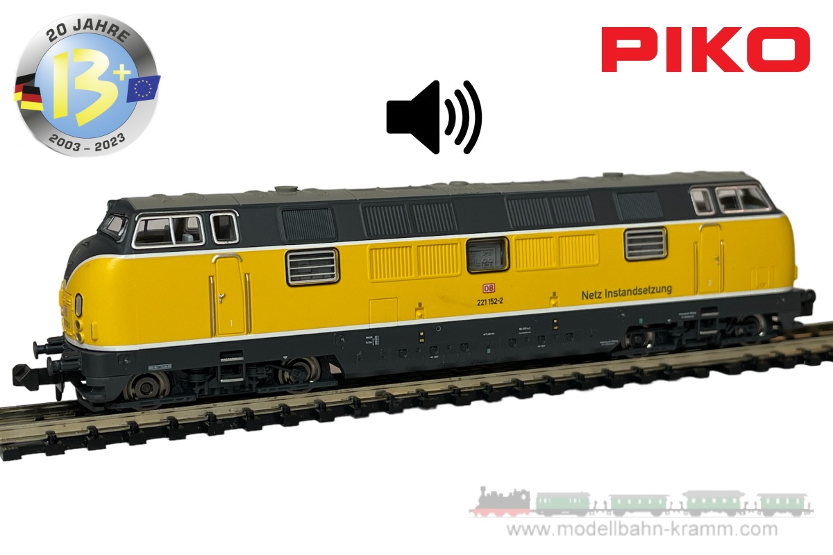 Piko 71609, EAN 4015615716099: N sound diesel locomotive BR 221 152-2 network repair DBAG