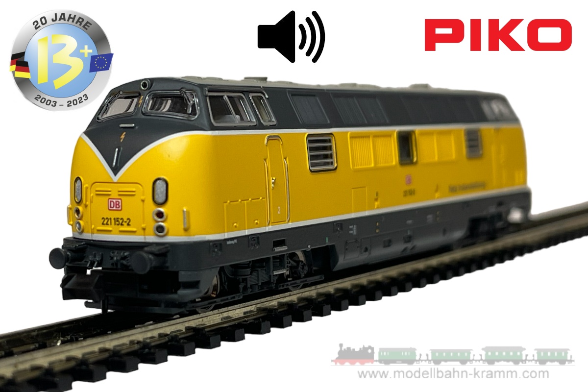 Piko 71609, EAN 4015615716099: N Sound Diesellok BR 221 152-2 Netz Instandsetzung DBAG