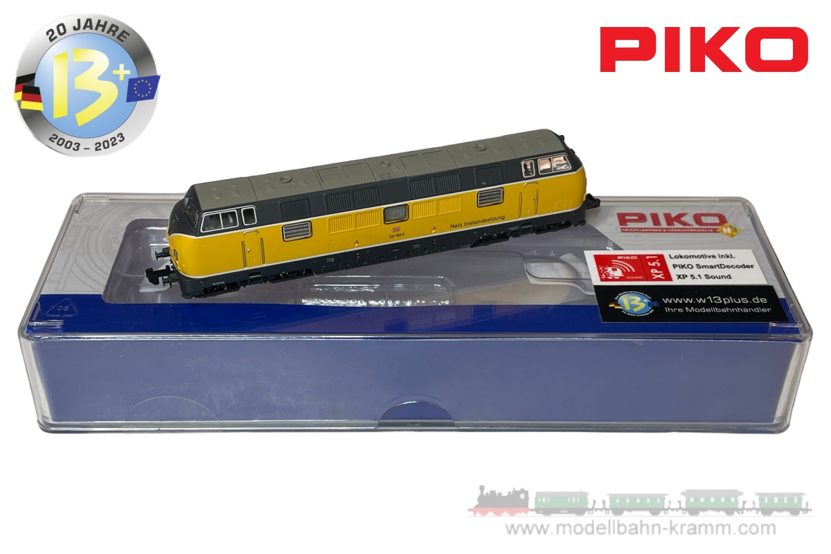 Piko 71609, EAN 4015615716099: N Sound Diesellok BR 221 152-2 Netz Instandsetzung DBAG