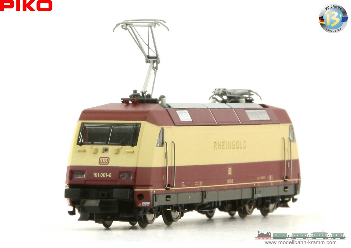 Piko 71610, EAN 4015615716105: N analog E-Lok BR 101 001-6 Rheingold, DB Museum Koblenz Epoche VI