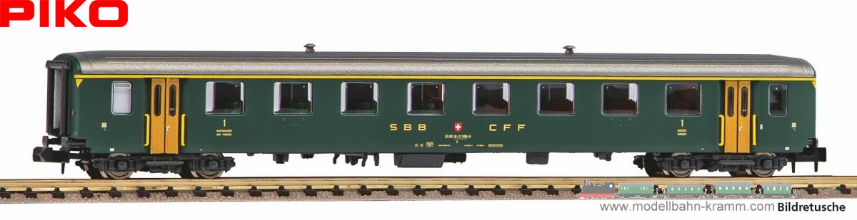Piko 94383, EAN 4015615943839: N Personenwagen EW I, 50 85 18- 33 556-9 alter Schrift SBB IV