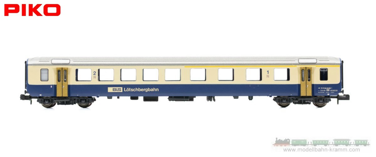 Piko 94395, EAN 4015615943952: Piko N-gauge export models, car set of three passenger cars BLS/BN