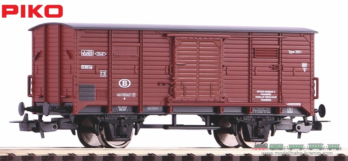 Piko 95356, EAN 4015615953562: H0 DC Gedeckter Güterwagen G02 SNCB III