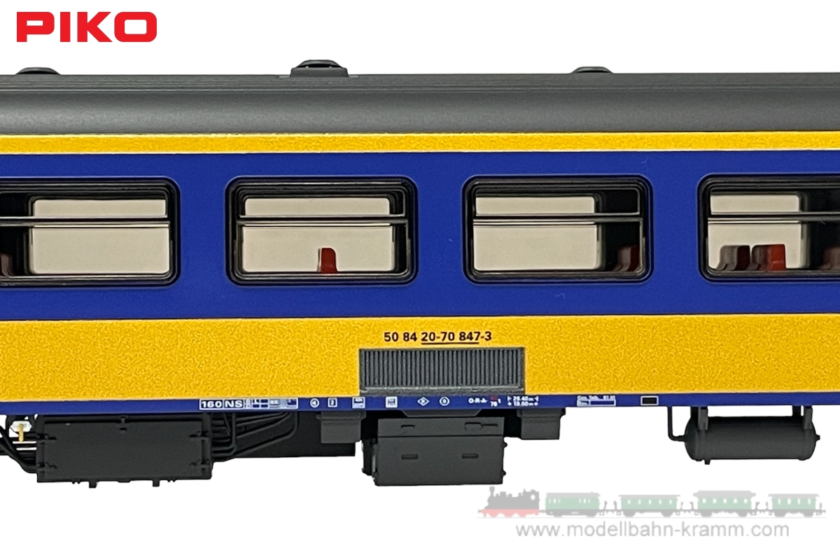 Piko 97631, EAN 4015615976318: H0 DC Personenwagen ICR 2. Klasse NS