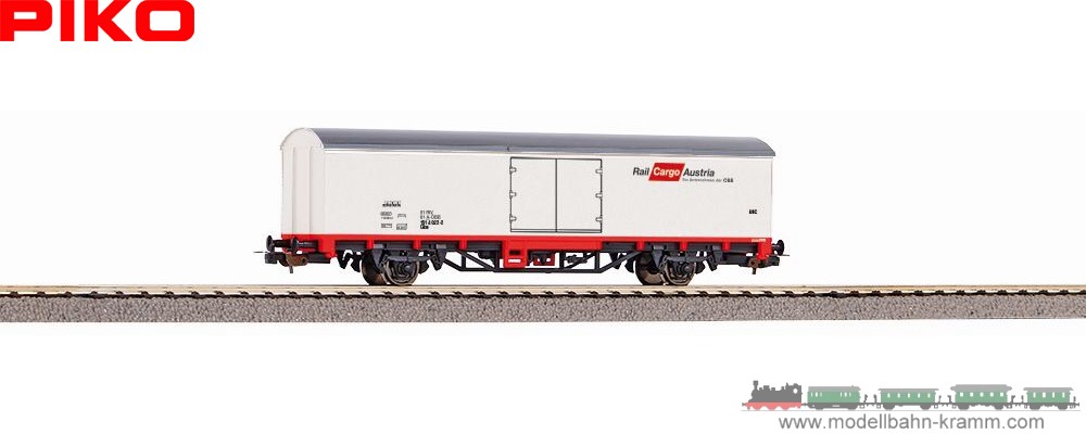 Piko 98549B3, EAN 4066601331239: H0 DC gedeckter Güterwagen rot-weiß Rail Cargo Austria