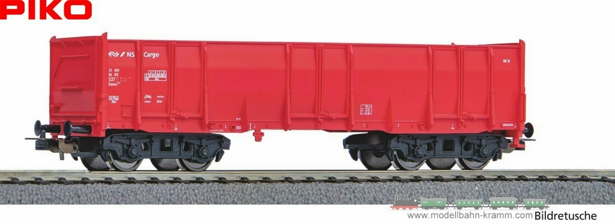 Piko 98553B1, EAN 4066601362417: H0 DC Hochbordwagen Eaos der NS Cargo