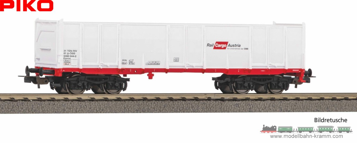 Piko 98553D4, EAN 4066601362523: H0 DC Hochbordwagen Eaos Rail Cargo Austria