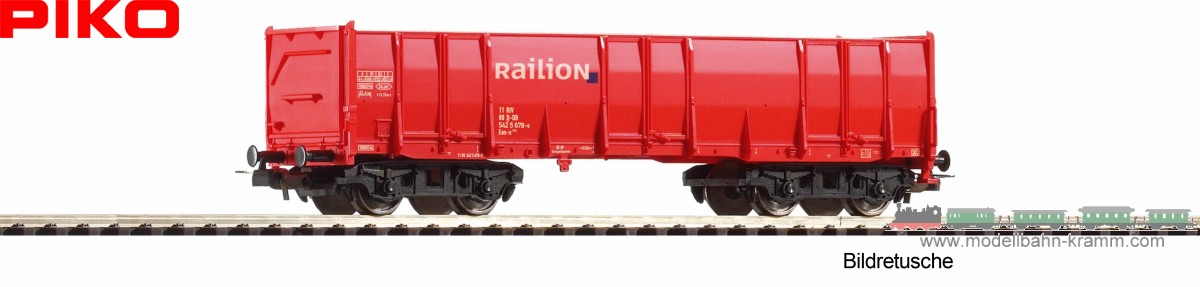 Piko 98559A1, EAN 4066601395224: H0 DC Hochbordwagen Eaos Railion