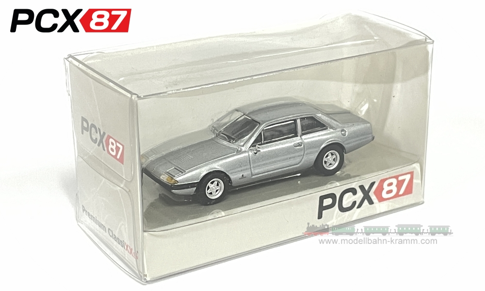 PCX87 PCX870134, EAN 4052176577851: H0/1:87 Ferrari 365 GT4 2+2 silber, 1972 (PCX)