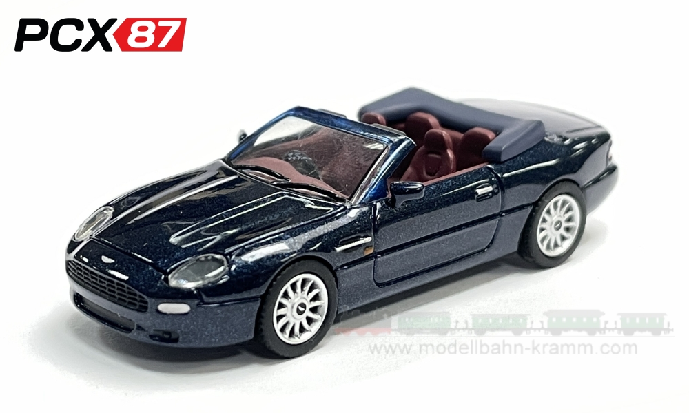 PCX87 PCX870147, EAN 4052176972335: H0/1:87 Aston Martin DB7 Cabriolet metallic dunkelblau, 1994 (PCX)