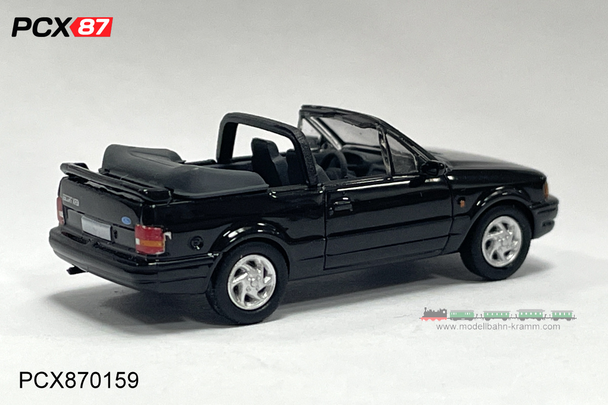 PCX87 PCX870159, EAN 4052176677148: H0/1:87 Ford Escort IV Cabriolet, schwarz, 1986 (PCX)