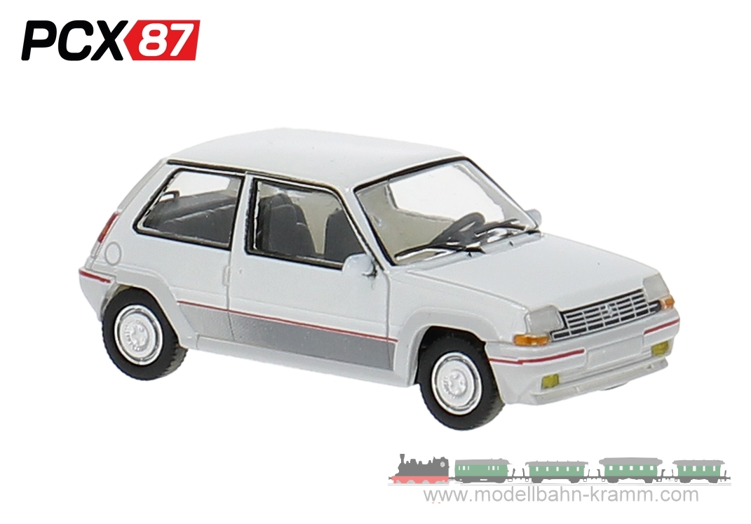 PCX87 PCX870296, EAN 4052176792346: 1:87 Renault R5 GT Turbo, weiss metallic, 1985