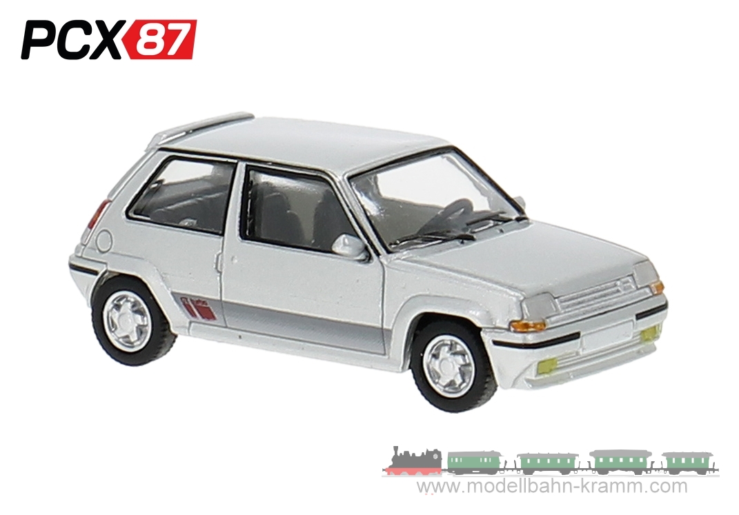 PCX87 PCX870299, EAN 4052176792537: 1:87 Renault R5 GT Turbo, silber metallic, 1987