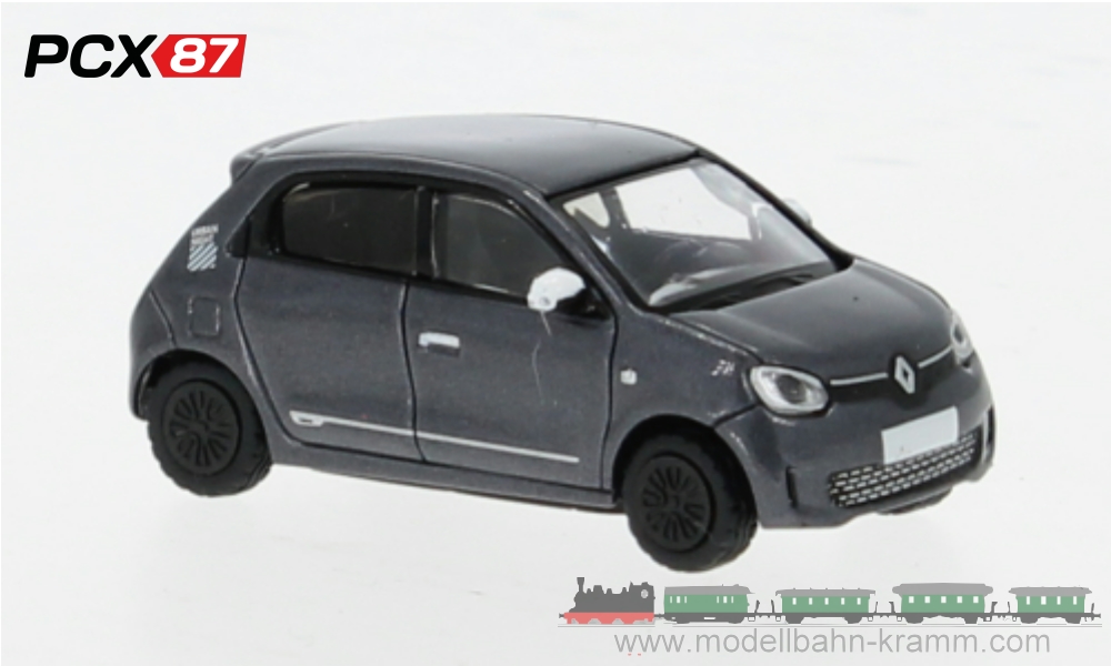 PCX87 PCX870369, EAN 4052176767122: 1:87 Renault Twingo III Urban Night (2019), dunkelgrau metallic mit Dekor