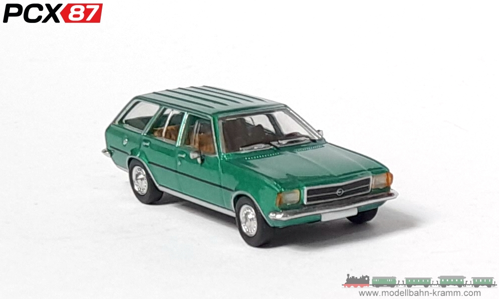 PCX87 PCX870401, EAN 4052176632550: 1:87 Opel Rekord D Caravan, metallic-grün, 1972