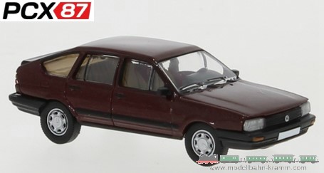 PCX87 PCX870409, EAN 4052176660676: H0/1:87 VW Passat B2 dunkelrot, 1985 (PCX)