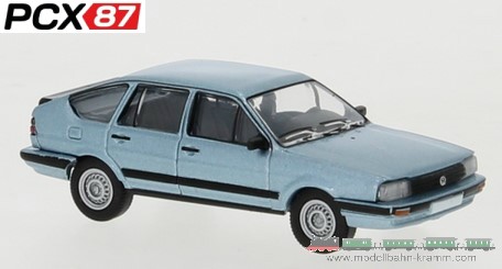 PCX87 PCX870410, EAN 4052176662328: H0/1:87 VW Passat B2 metallic hellblau, 1985 (PCX)