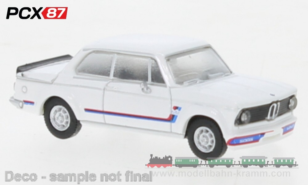 PCX87 PCX870440, EAN 4052176323007: H0/1:87 BMW 2002 turbo weiss, Dekor, 1973
