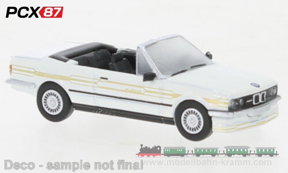 PCX87 PCX870447, EAN 4052176738979: H0/1:87 BMW Alpina C2 2,7 Cabriolet weiß, Dekor, 1986