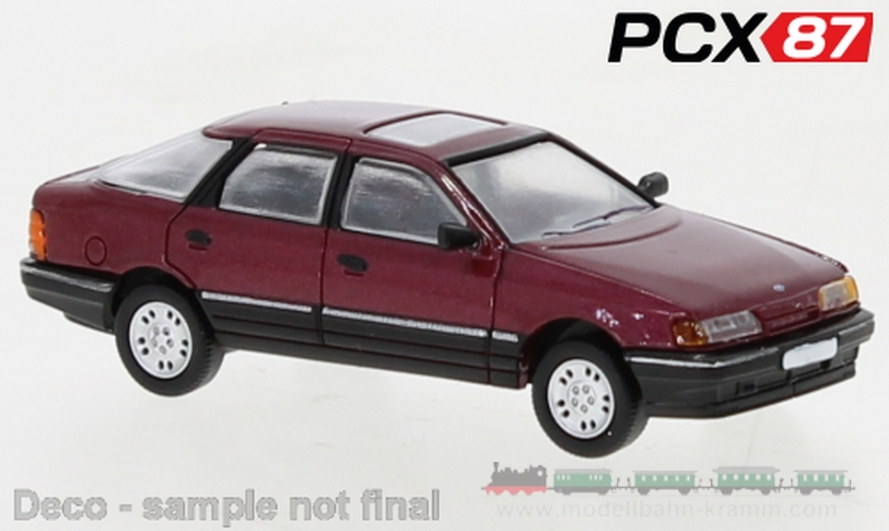 PCX87 PCX870458, EAN 4052176764749: 1:87 Ford Scorpio (1985), dunkelrot