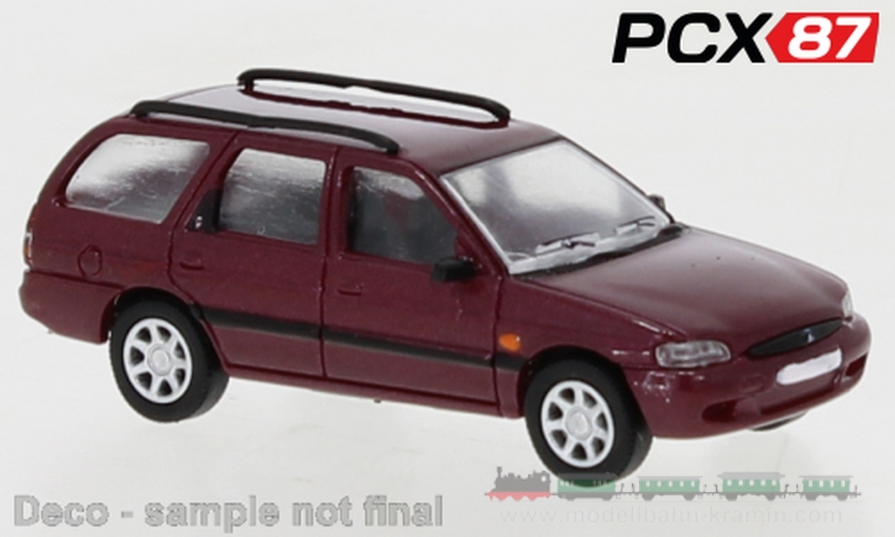 PCX87 PCX870467, EAN 4052176765210: 1:87 Ford Escort Mk VII Turnier (1995), dunkelrot metallic