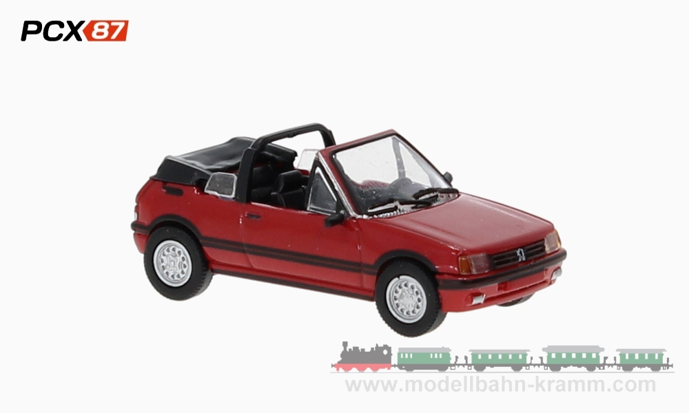 PCX87 PCX870502, EAN 4052176753088: 1:87 Peugeot 205 Cabriolet, rot, 1986
