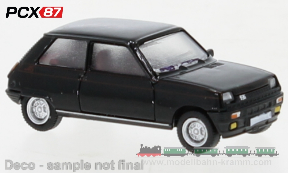 PCX87 PCX870509, EAN 4052176750506: H0/1:87 Renault 5 Alpine schwarz, 1980
