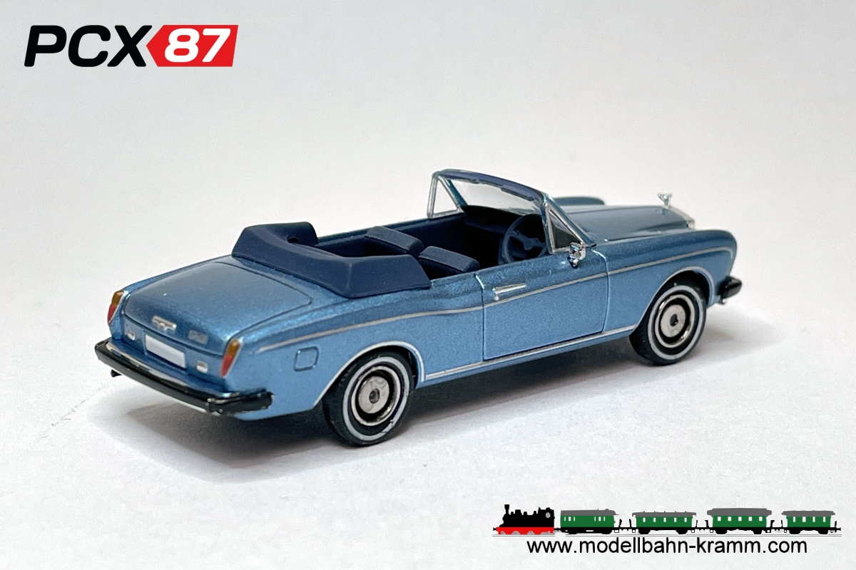 PCX87 PCX870513, EAN 4052176758182: H0/1:87 Rolls Royce Corniche blaumetallic, 1971