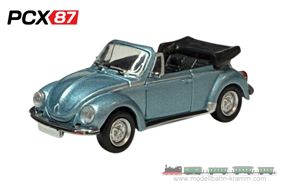 PCX87 PCX870519, EAN 4052176765456: 1:87 VW Käfer 1303 Cabriolet (1979) helltürkis metallic