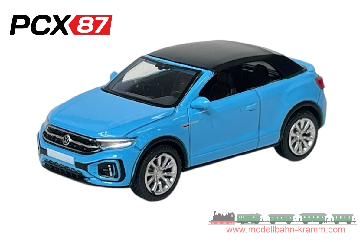 PCX87 PCX870600, EAN 2000075647979: VW T-Roc Cabriolet (2022), hellblau mit geschlossenem Verdeck