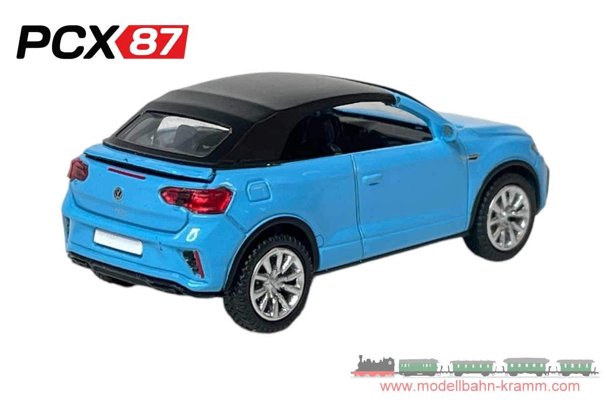 PCX87 PCX870600, EAN 2000075647979: VW T-Roc Cabriolet (2022), hellblau mit geschlossenem Verdeck