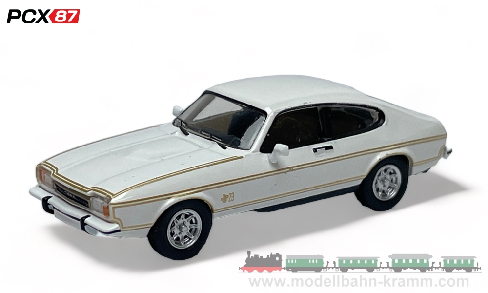 PCX87 PCX870644, EAN 4052176768174: H0/1:87 Ford Capri MK II, weiss/JPS Dekor, 1974
